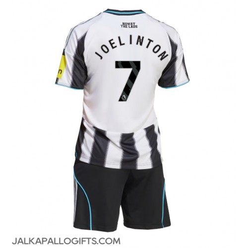 Newcastle United Joelinton #7 Koti Peliasu Lasten 2025-26 Lyhythihainen (+ Lyhyet housut)